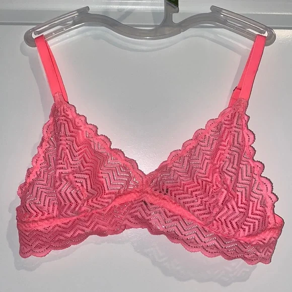 NWOT Cosabella Red / Black Italia Soft Lace Bralette Sz Small Womens Wireless